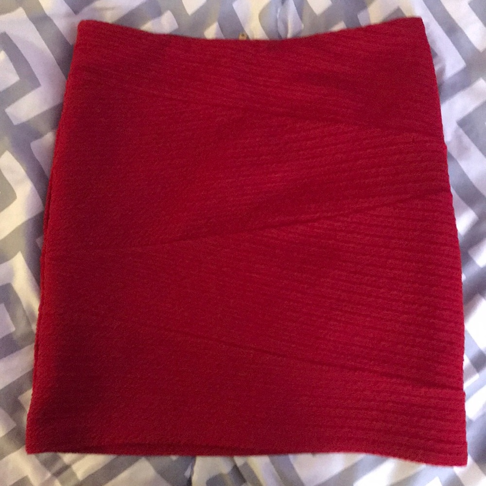 Red pencil shirt
